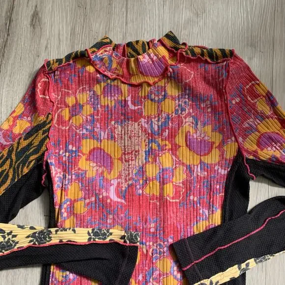 Free People Meadow Mixing Long Sleeve Shirt M - Picture 3 of 5